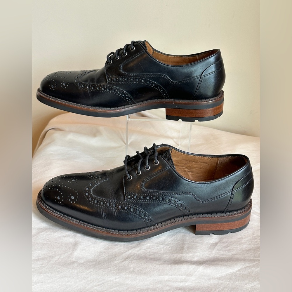 Men's Johnston & Murphy 27-1721 Fullerton Wing Tip Calfskin Shoes Size 9.5M